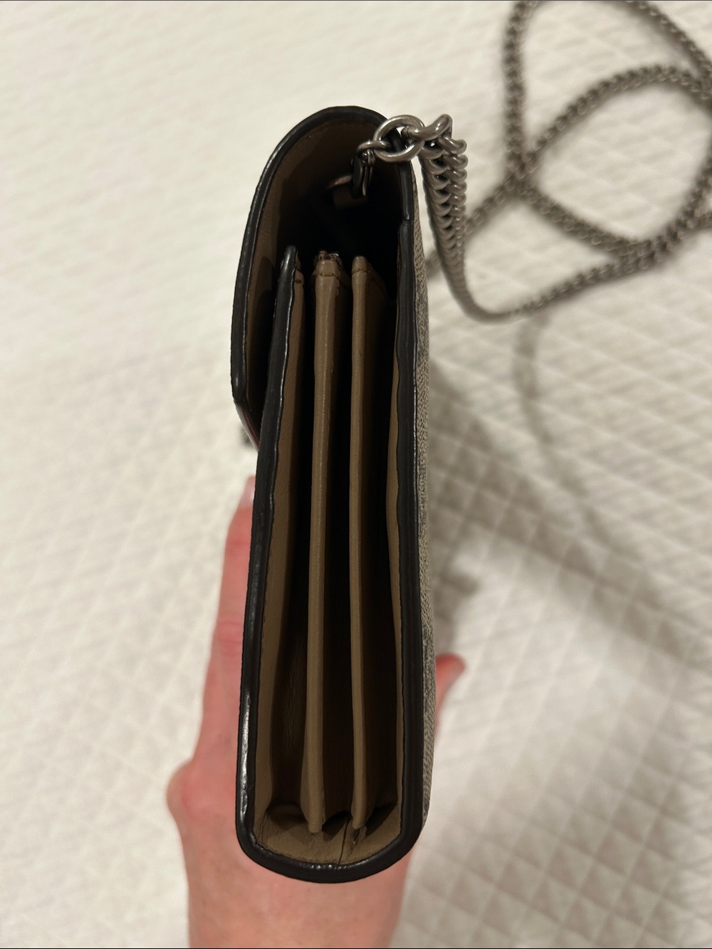 Gucci Tan GG Supreme Dionysus Chain Crossbody Bag - Picture 4 of 7